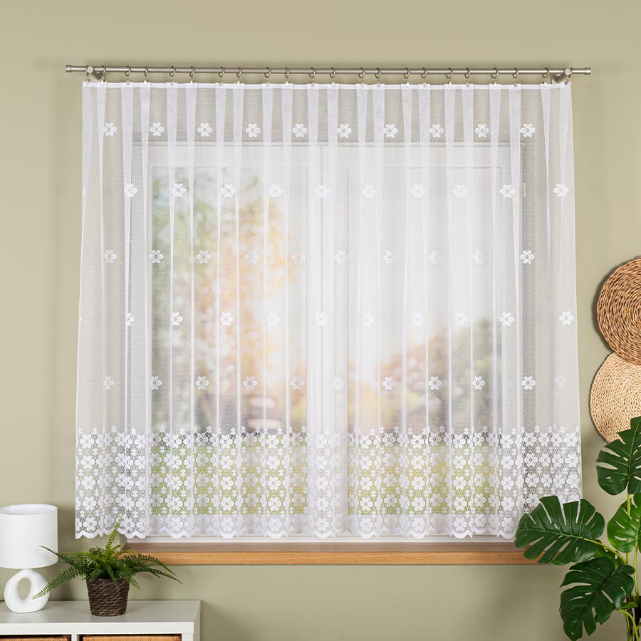 Žakárová kusová záclona JOHANA 140x300 cm