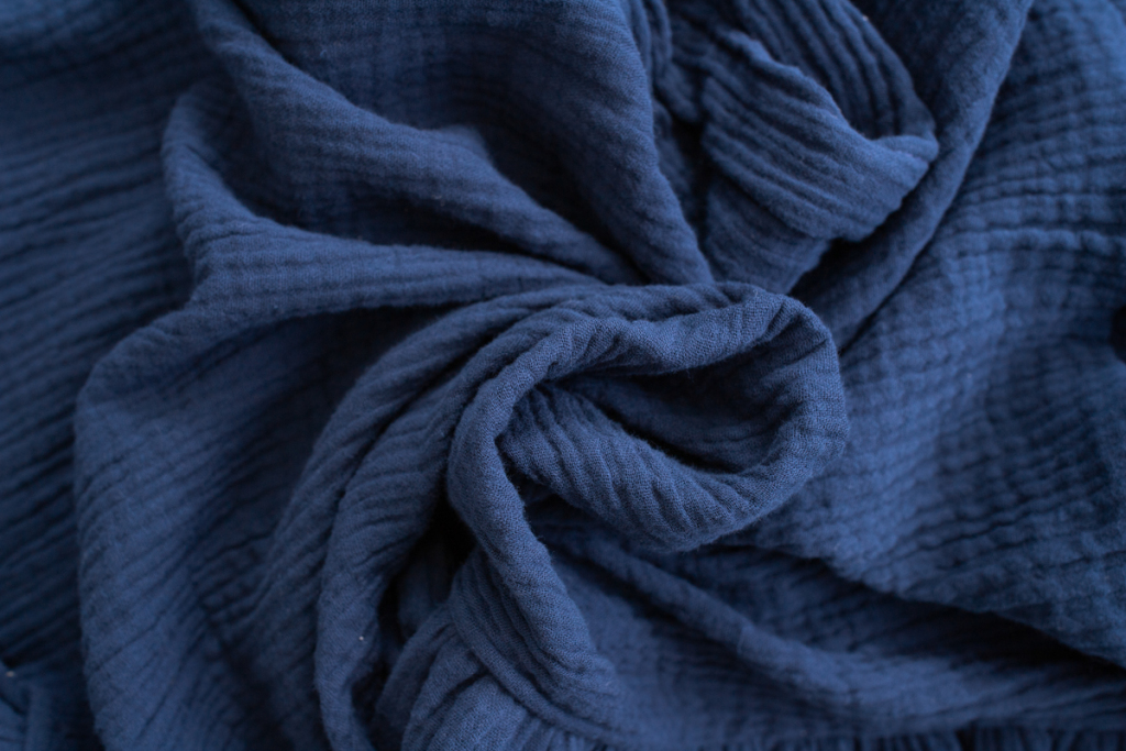 Mušelínové povlečení NAVY - 140x200 + 70x90
