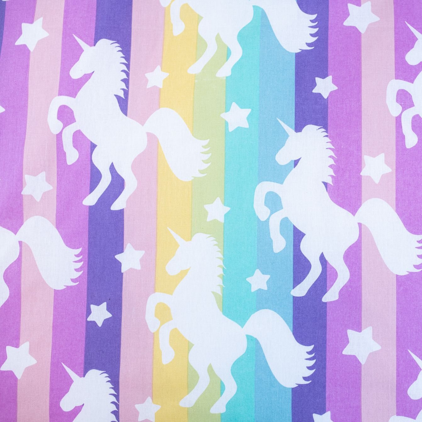 Povlečení fototisk Unicorn Pastel Rainbow - 140/200+70/90