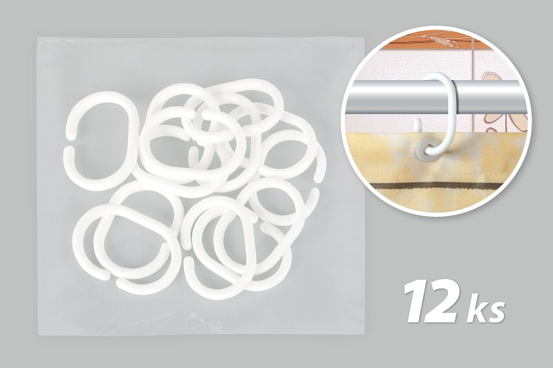 Koupelnový závěs 180/200 cm - Zeď hnědá