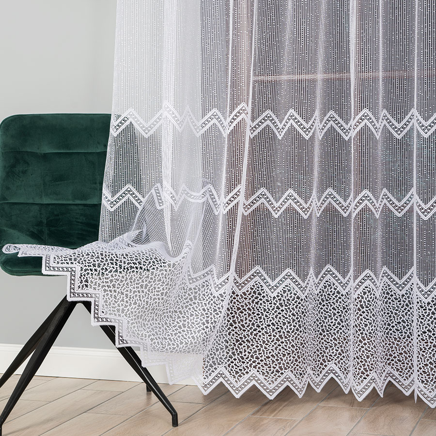 Žakárová kusová záclona ANDREA