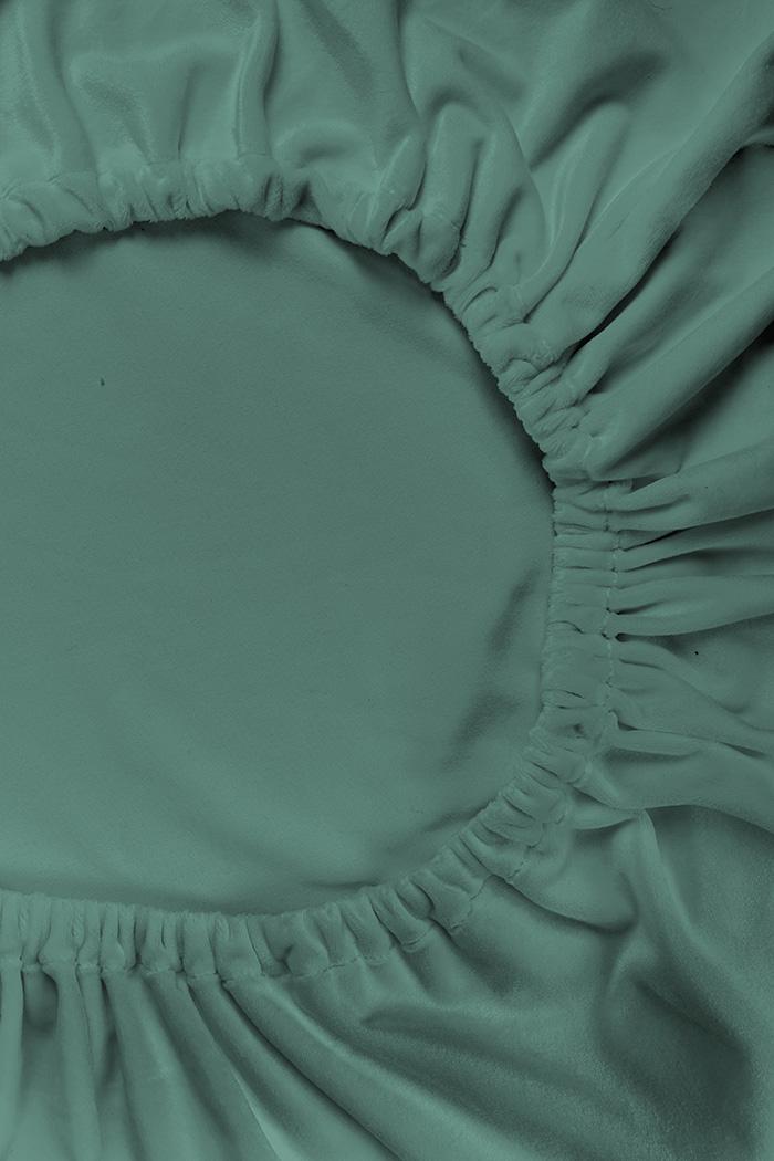 Prostěradlo mikroflanel LESNÍ ZELENÁ - 90x200 cm