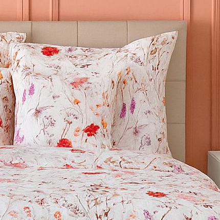 Saténové povlečení LUČNÍ TANEC - 240x220, 2ks 70x90 cm