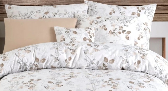 Flanelové povlečení ADALIA NATUR - 200/200 + 2ks 70/90