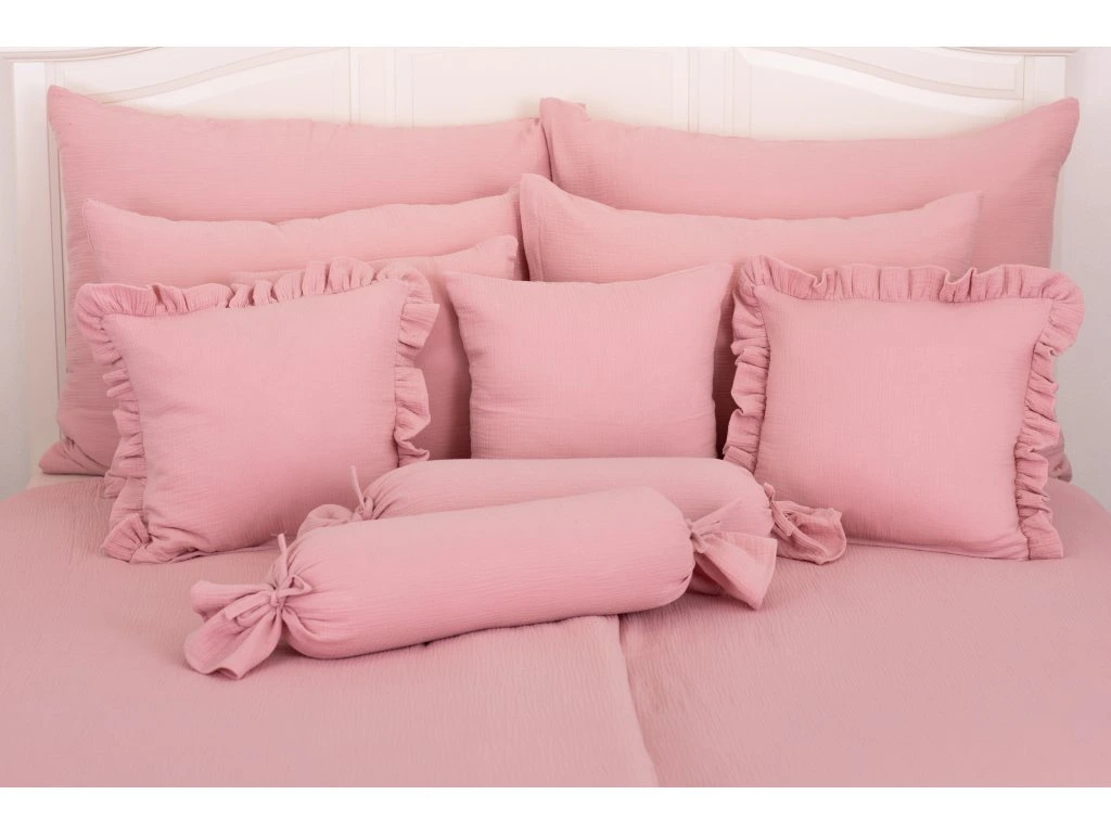 Mušelínový povlak kanýr STARORŮŽOVÝ - 40/40