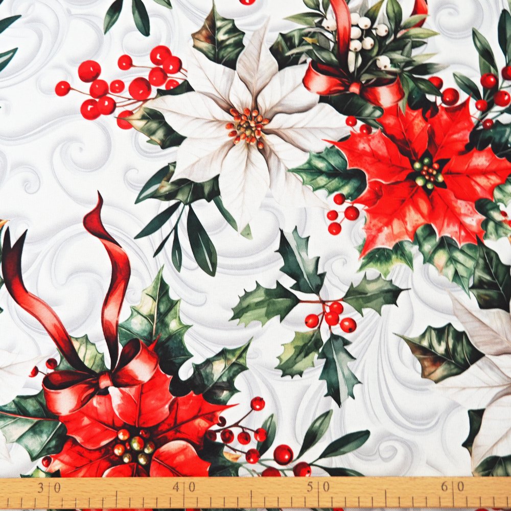 Povlak na polštářek Vánoční růže 50x50 cm