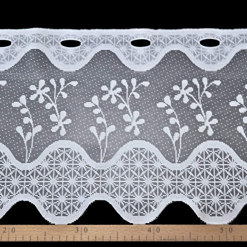 Vitrážová záclona metrážová Lorin - výška 80 cm