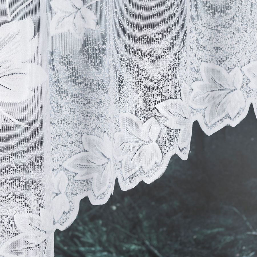 Oblouková žakárová kusová záclona TEREZA