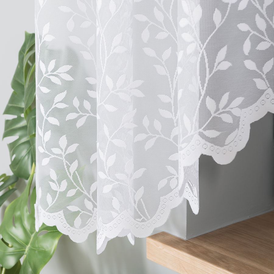 Oblouková žakárová kusová záclona ZUZKA