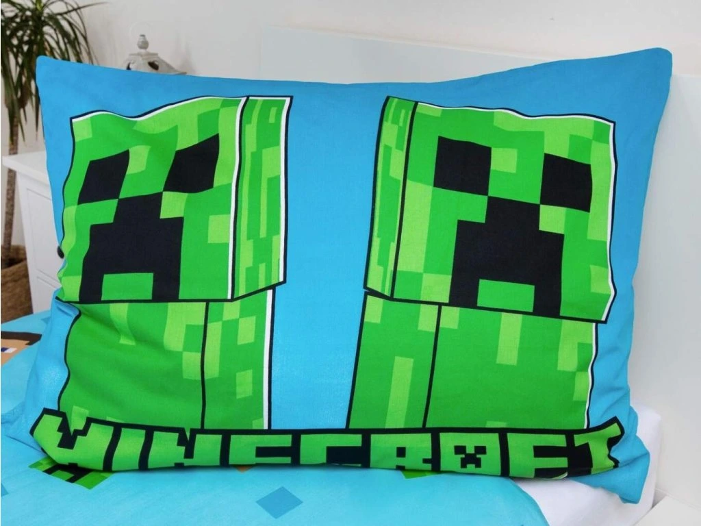 Povlečení bavlna Minecraft Jungle Fight svítící efekt 140x200, 70x90 cm
