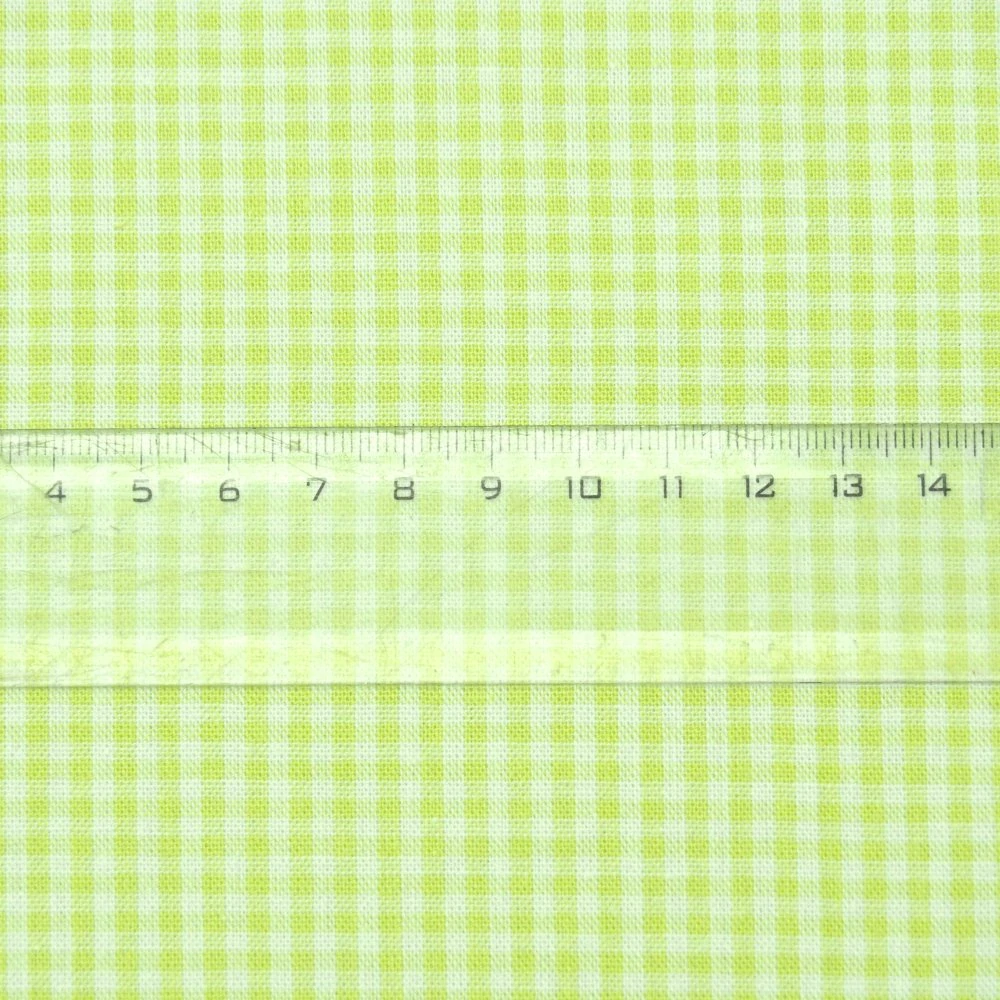 Látka Kanafas jarně zelená - 0,2cm káro