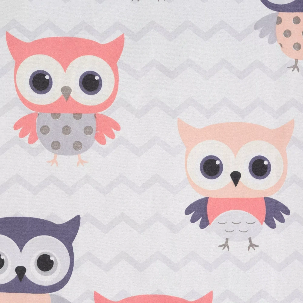 Kusový závěs s kroužky Sovičky - 250x140cm