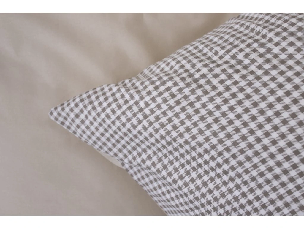 Bavlněný přehoz, letní deka PEPITO KOSTIČKA / UNI BÉŽOVÁ 140x200 cm