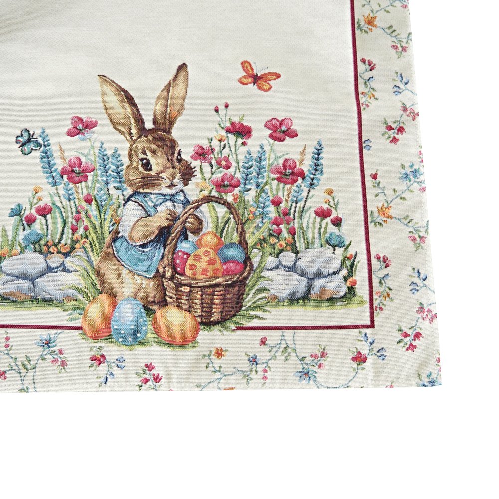 Velikonoční gobelínový ubrus - Zajíček