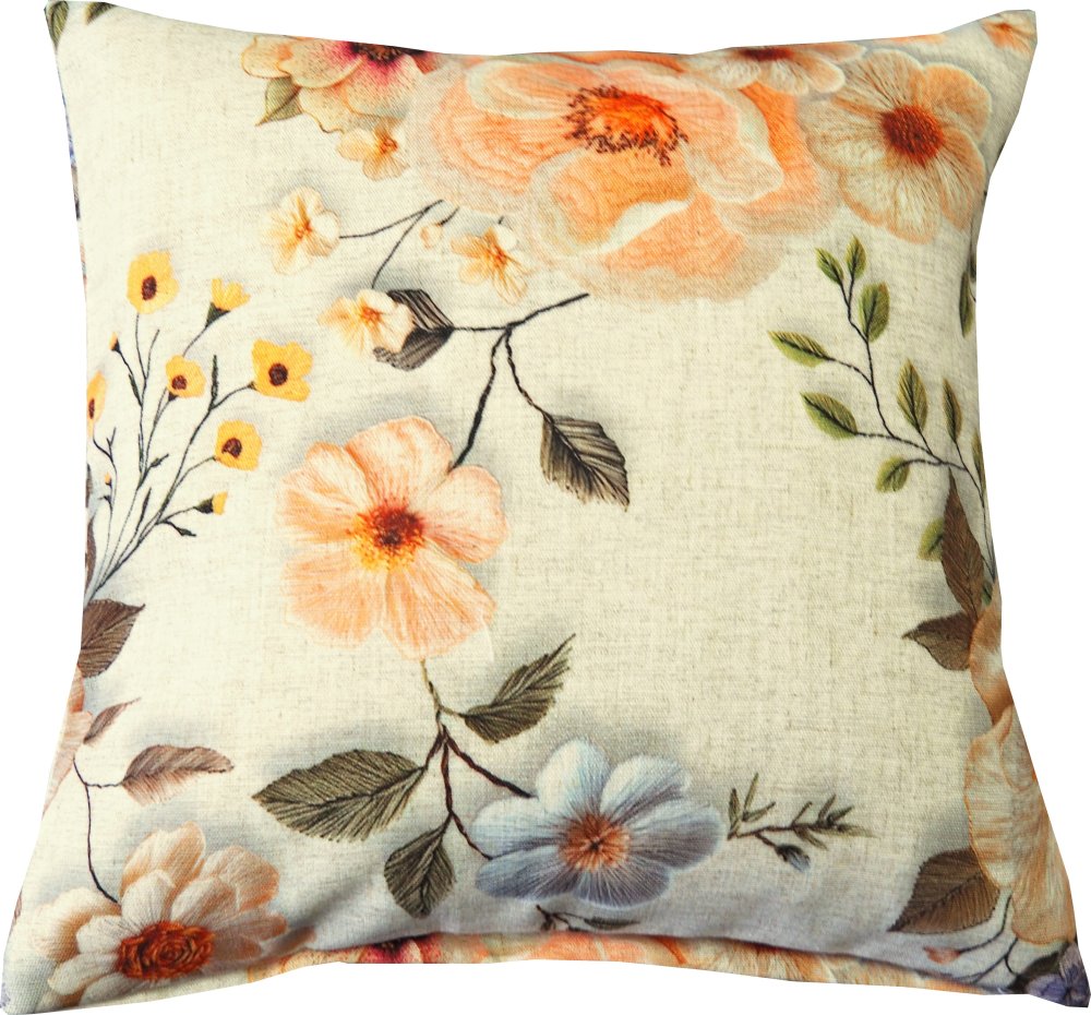 Povlak na polštářek LINO velké květy 50x50 cm