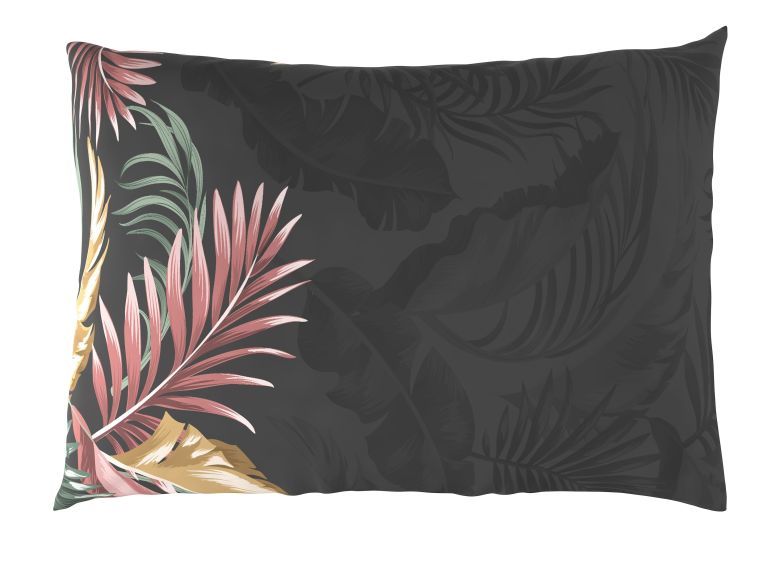 Bavlněný povlak DELUX PALMA šedá 2ks 50x50 cm