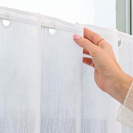 Vitrážová záclona metráž Liora, výška 67 cm