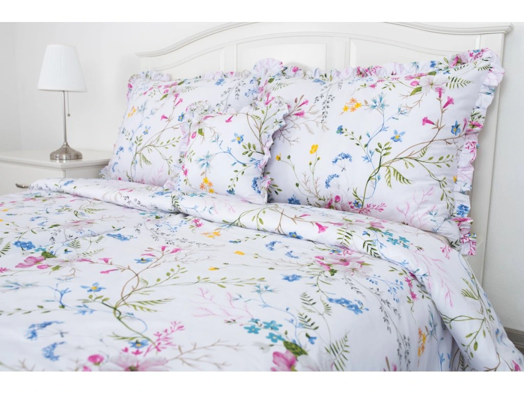 Bavlněné povlečení LOUKA s kanýrem 140×200 + 70×90 cm