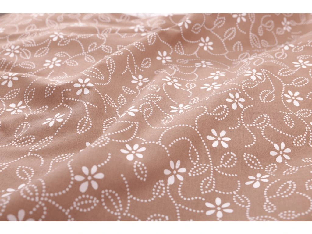 Oboustranný bavlněný přehoz, letní deka STICKEREI béžový 140x200 cm