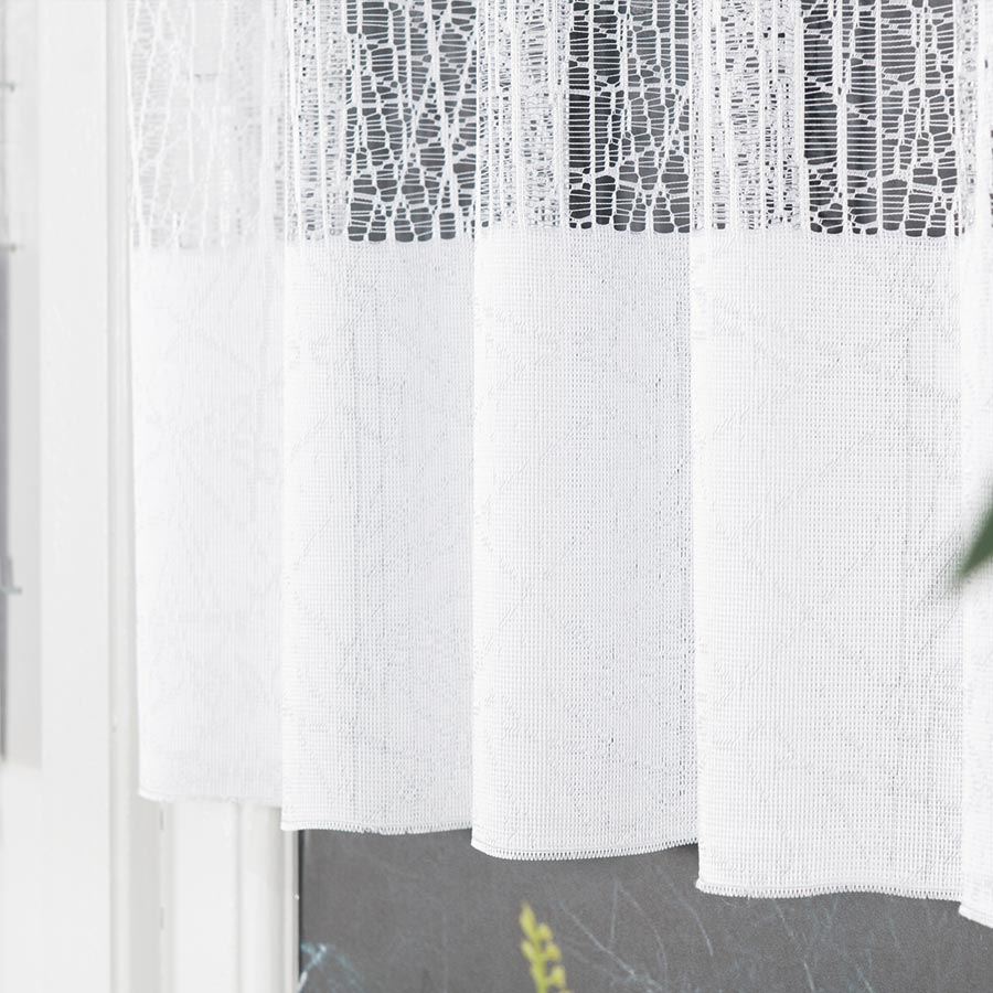 Žakárová vitrážová záclona metráž Treda - výška 110cm