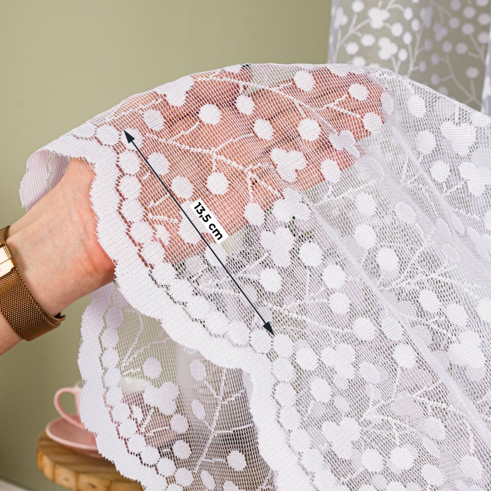 Žakárová záclona metráž ALUŠKA - výška 153cm