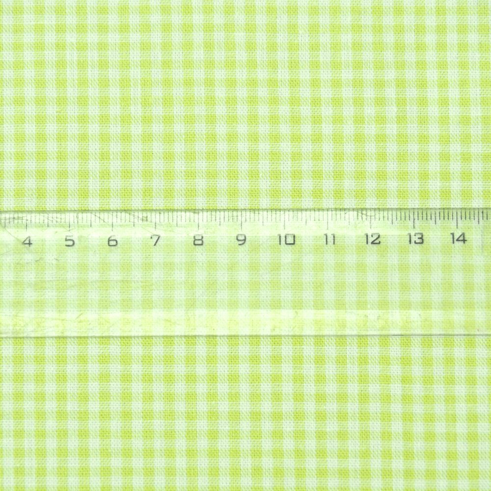 Kanafasové povlečení 140x200 + 70x90 cm – jarně zelené, kostka 0,2 cm