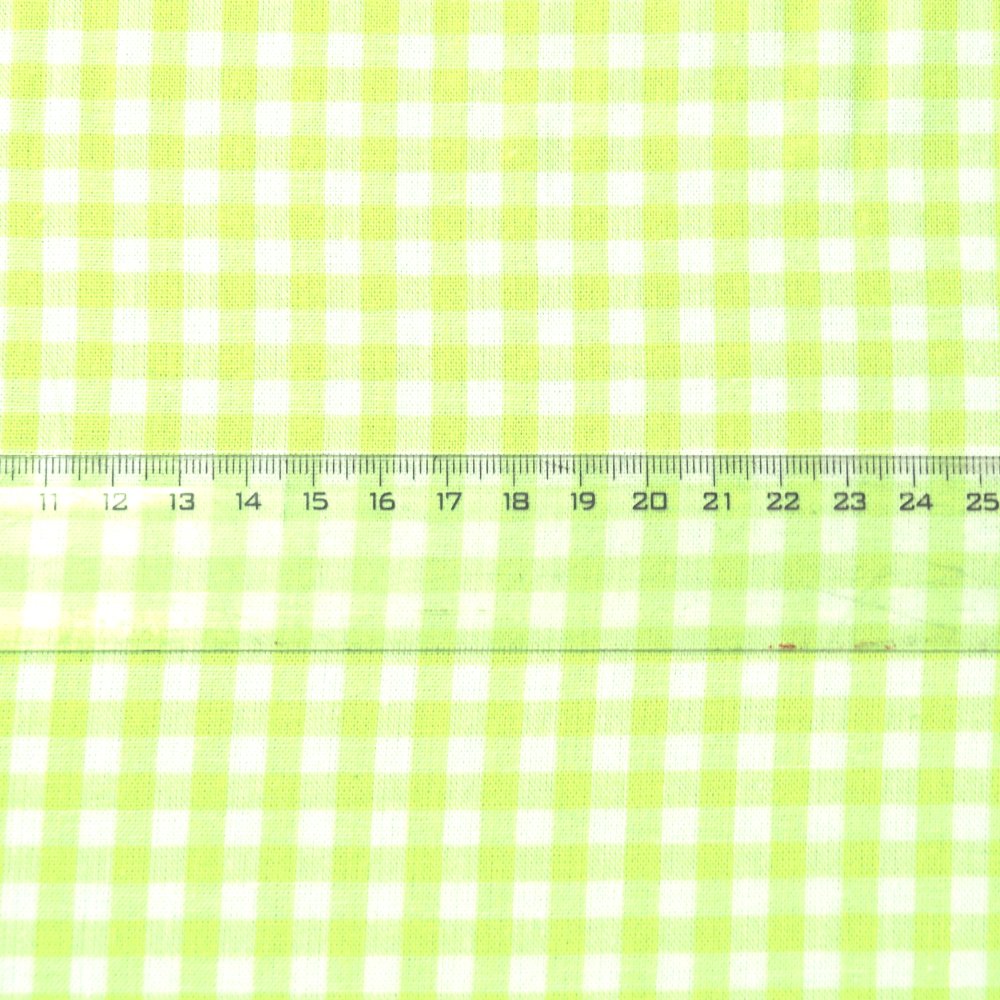 Kanafasové povlečení 140x200 + 70x90 cm – jarně zelené, kostka 0,5 cm