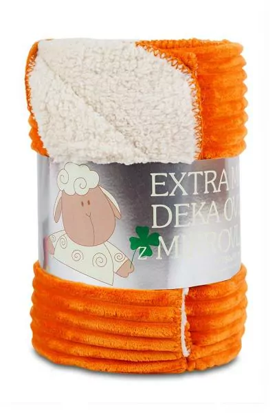 Deka Ovečka / manžestr 150/200 - rezavá