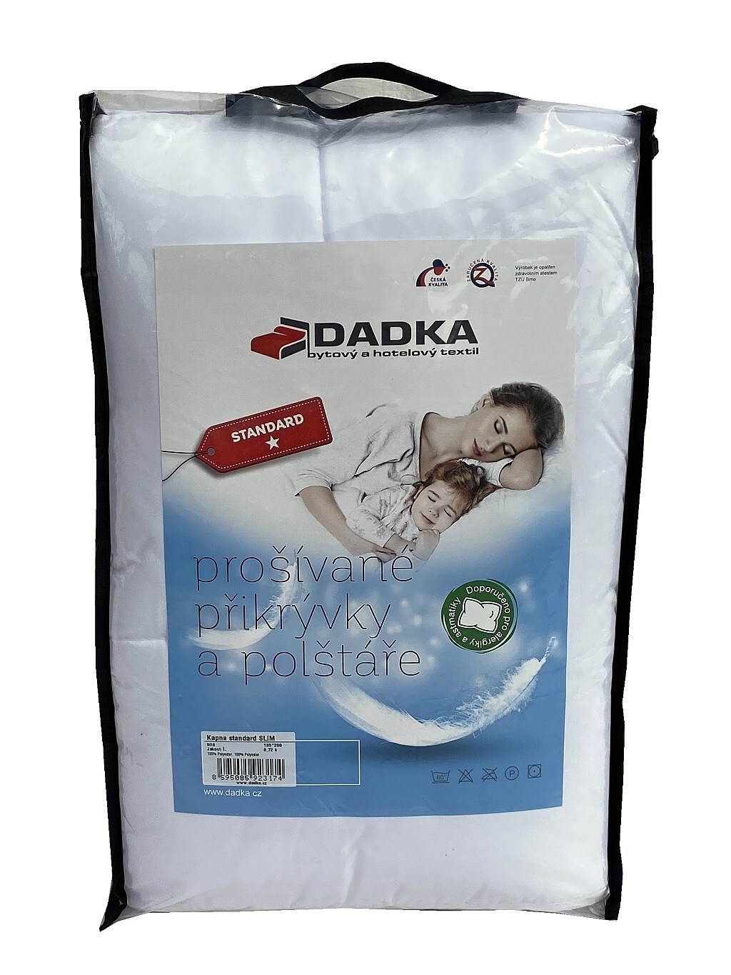 Letní prošívaná přikrývka Dadka Standard Slim 240×220 cm