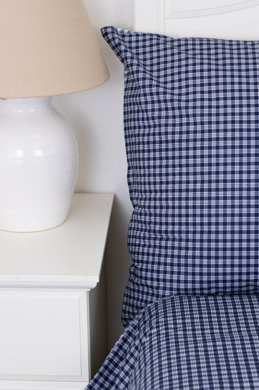 Bavlněné povlečení Kostička modrá POZITIV - 240/220 + 2ks 70/90