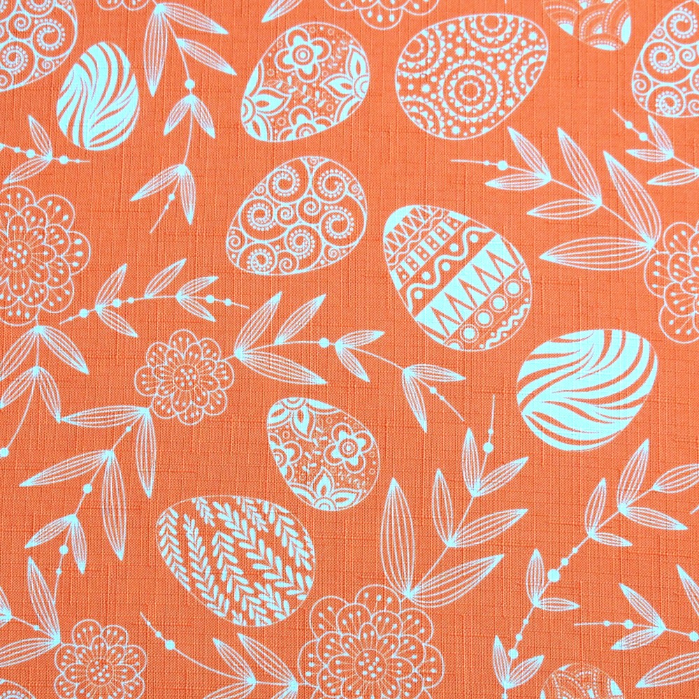 Teflonový velikonoční ubrus Vejce - oranžové