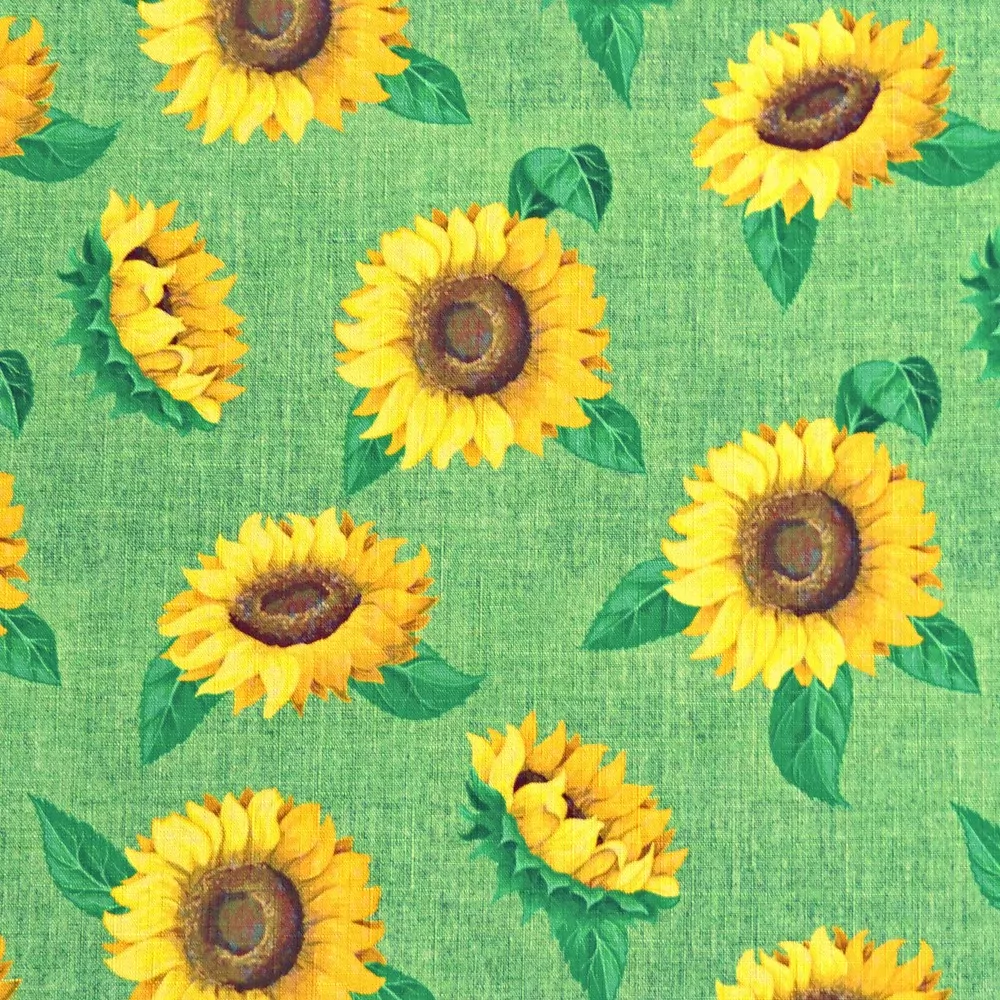 Ubrusová šála teflon v metráži - Slunečnice