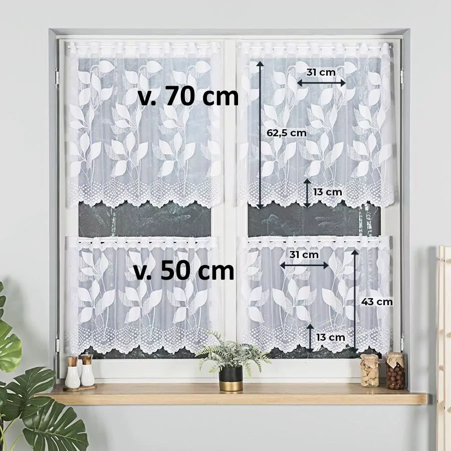 Záclona vitrážová metráž Marie