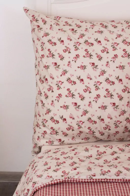 Bavlněné povlečení MANON/PEPITO bordó - 140/200 + 70/90