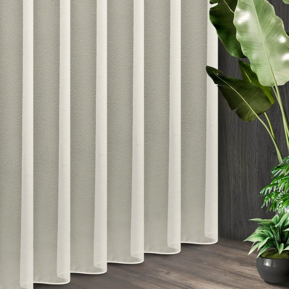 Záclona metráž ENZO s olůvkem šampaň výška 325 cm