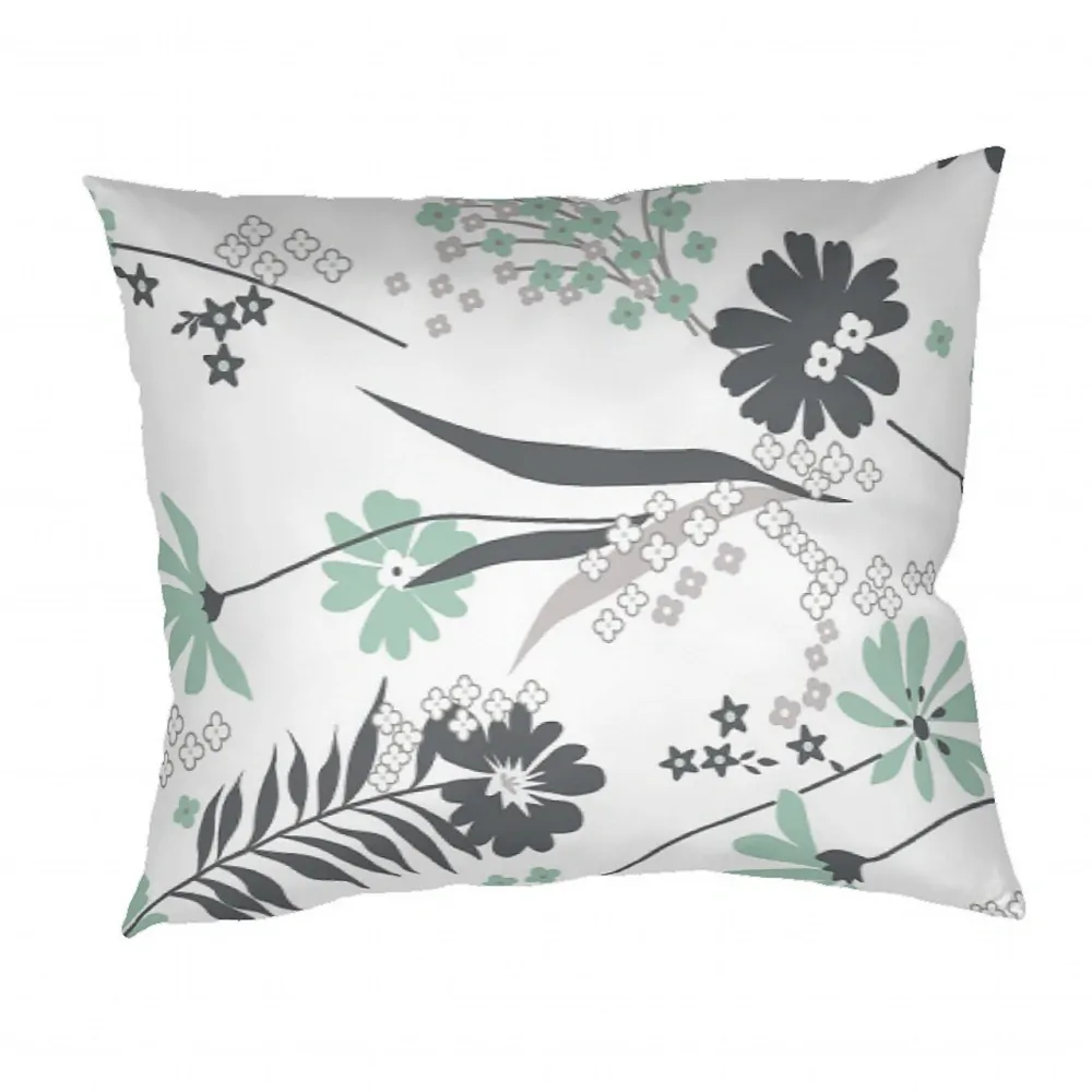 Povlak bavlna Agáta mentolová na bílém - 70/90