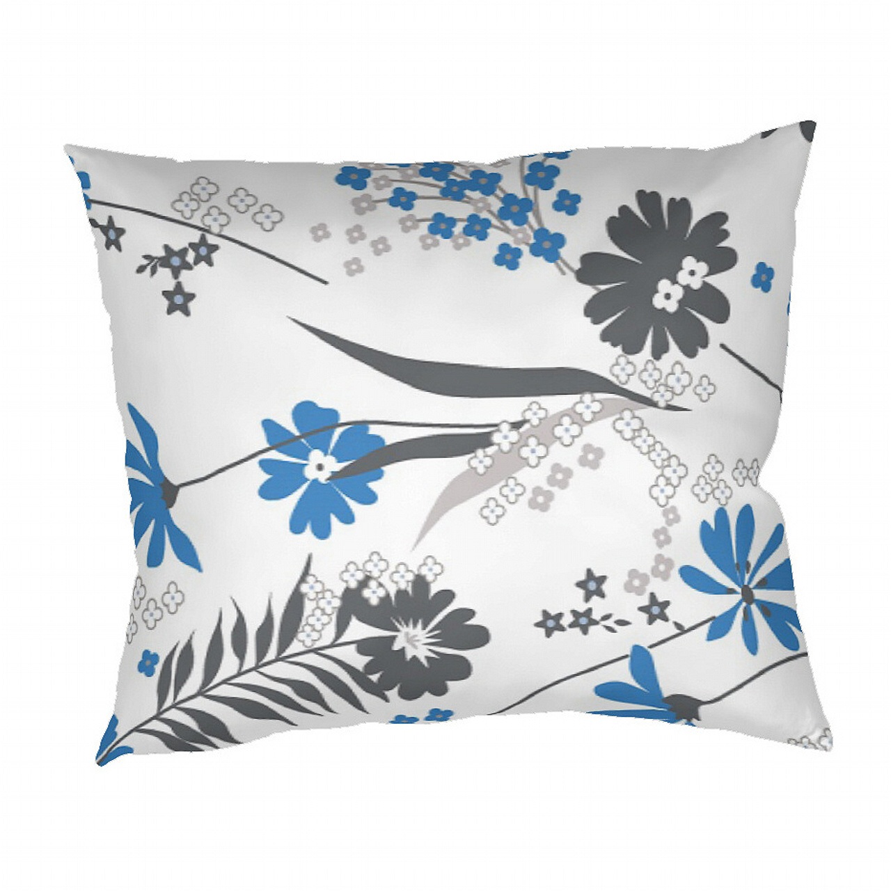 Povlak krep Agáta denim na bílém - 40/40