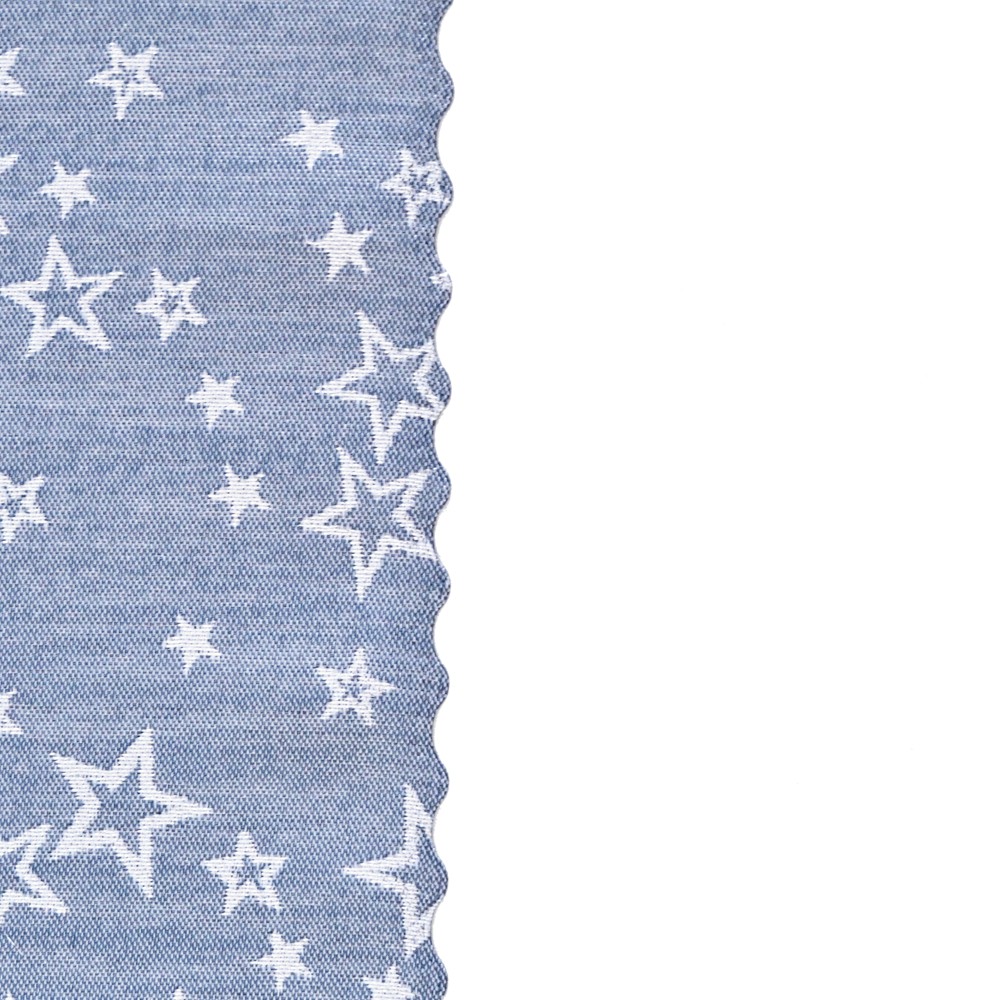 Vánoční běhoun v metráži Hvězdné přání - modrá/stříbrná