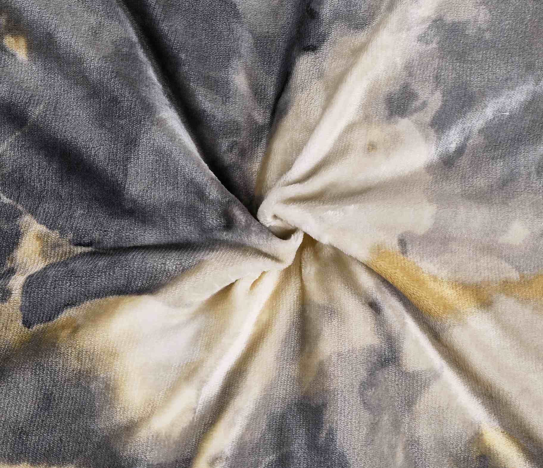 Povlečení mikroflanel Mramor šedý - 140/200 + 70/90