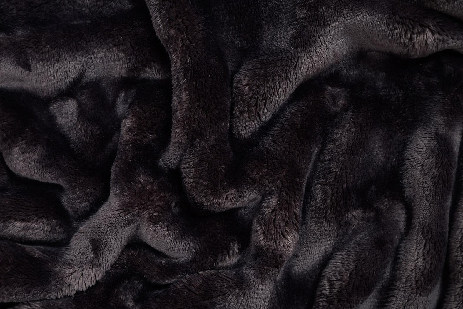 Povlečení mikroflanel/mikroplyš STELLA OBLÁČKY antracit - 70x90 cm + 140x200 cm