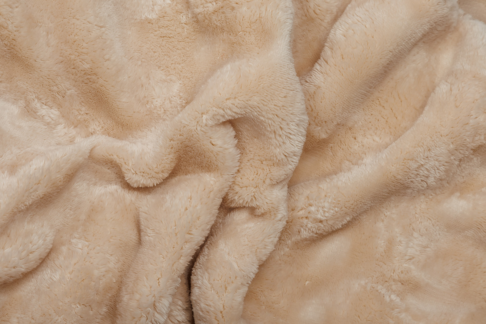 Deka mikroflanel Stella OBLÁČKY - béžová