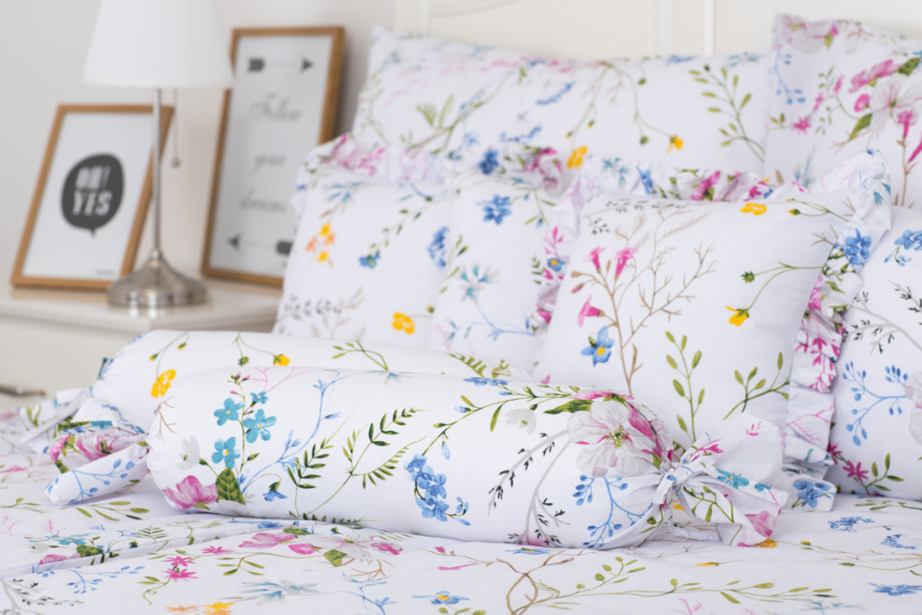 Povlak krep prošitý s krajkou LOUKA - 40/40