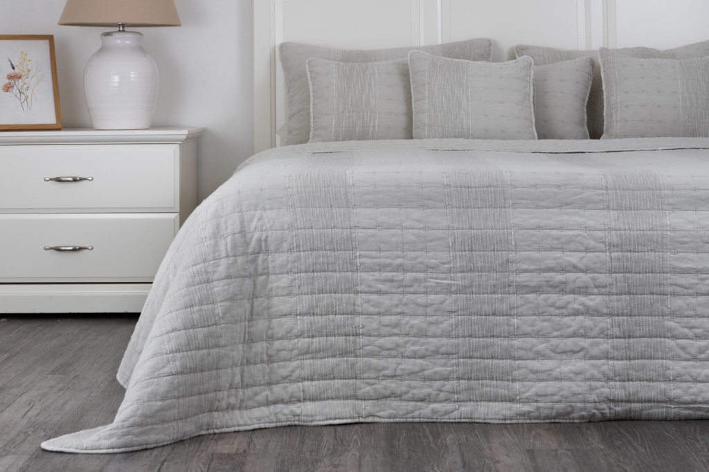 Bavlněný přehoz STONEwashed natural - 140/200 cm