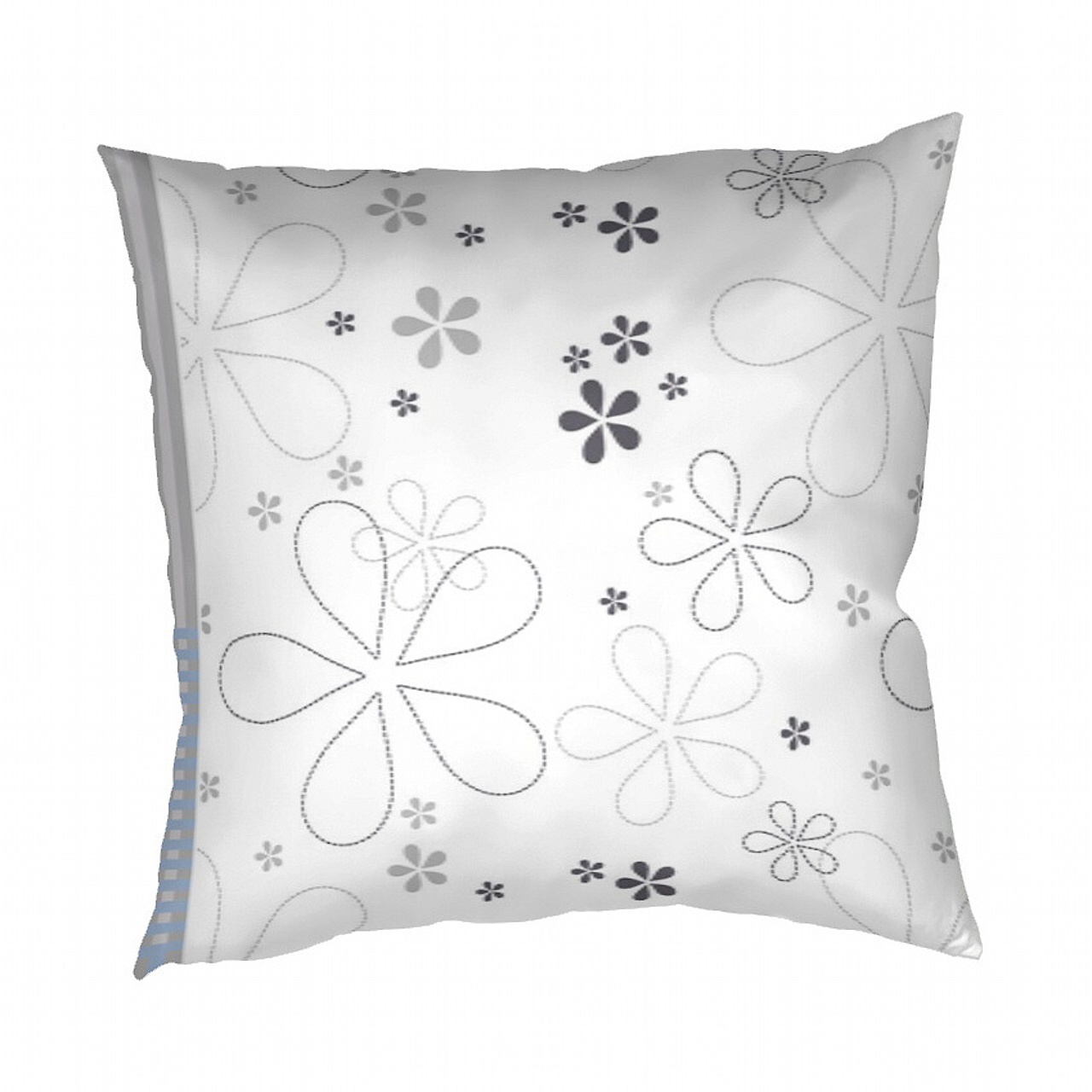 Saténový povlak Flér šedomodrá - 70/90