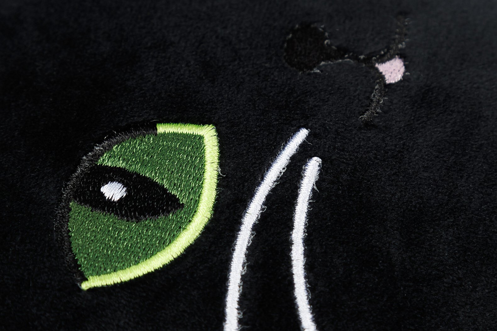 Polštářek, plyšák KOČKA MALÁ mikrospandex 32cm - černá