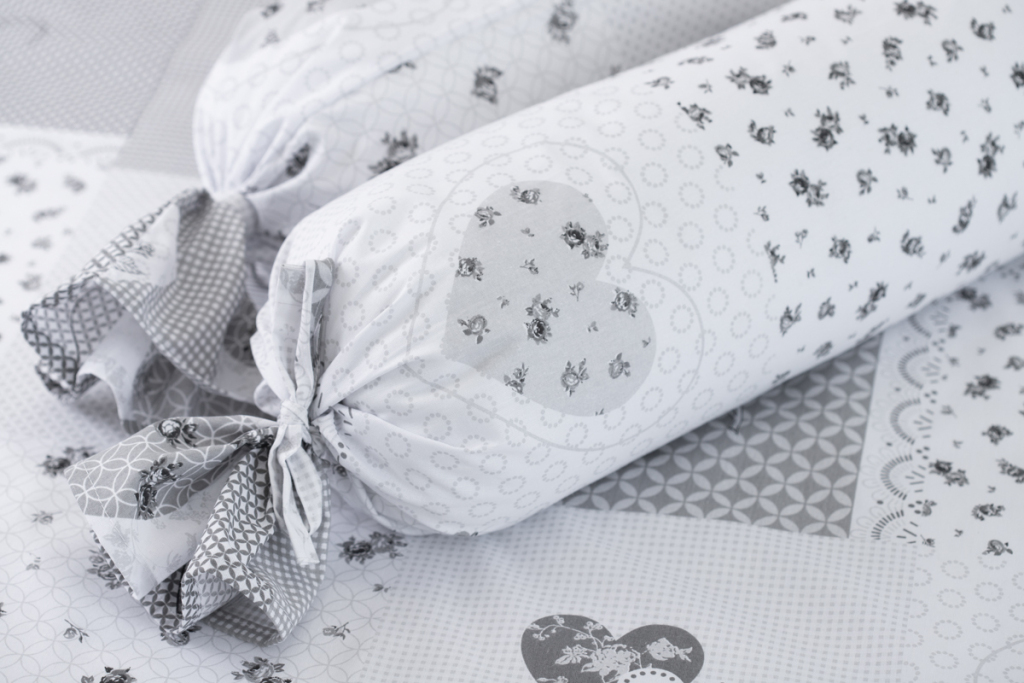 Krepové povlečení PATCHWORK DOVE - 140/200 + 70/90