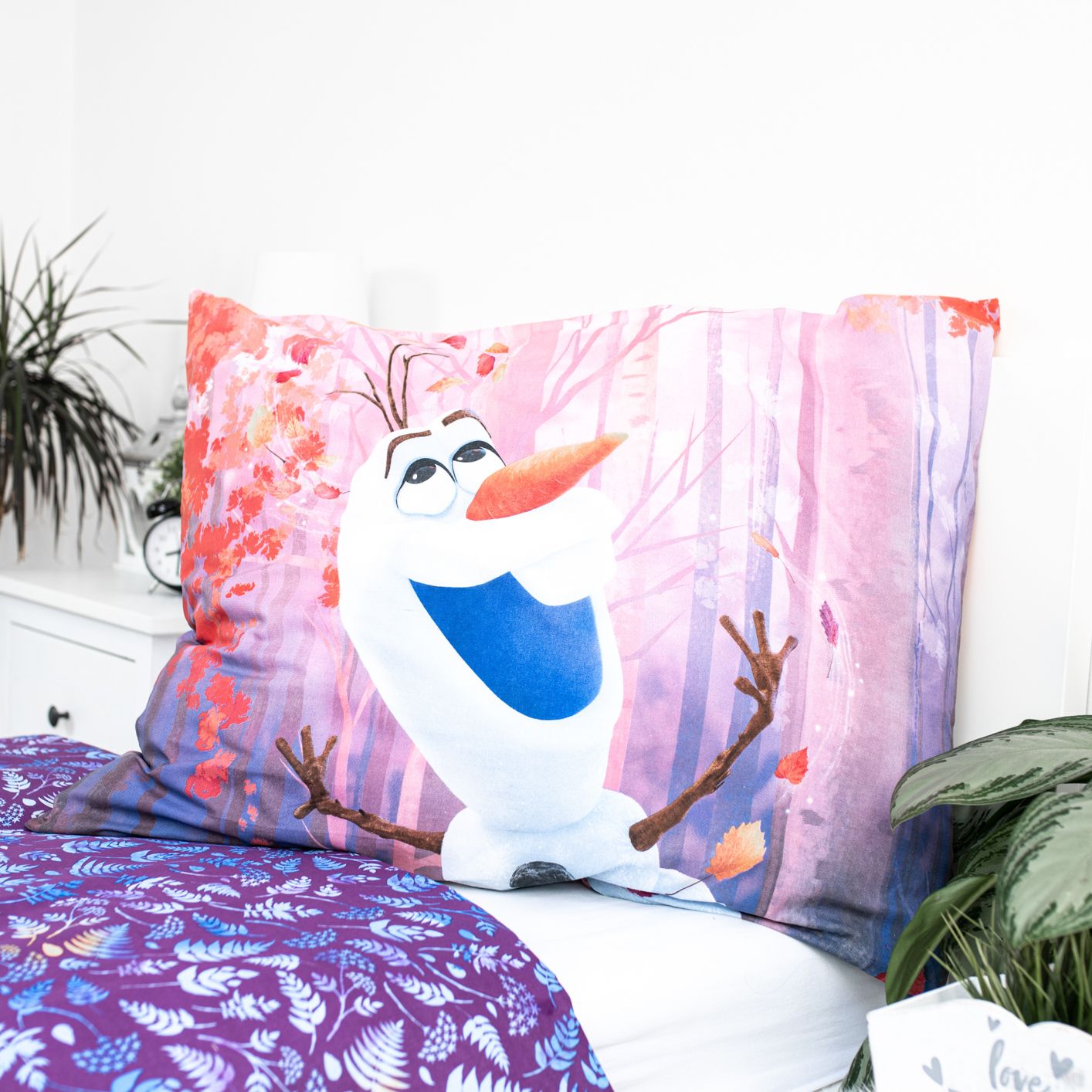Povlečení Frozen 2 sister purple - 140x200, 70x90 cm