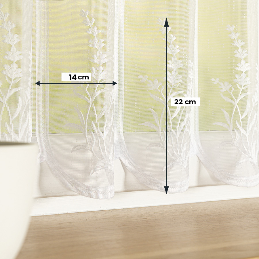 Vitrážová záclona PROVENCE - výška 80cm