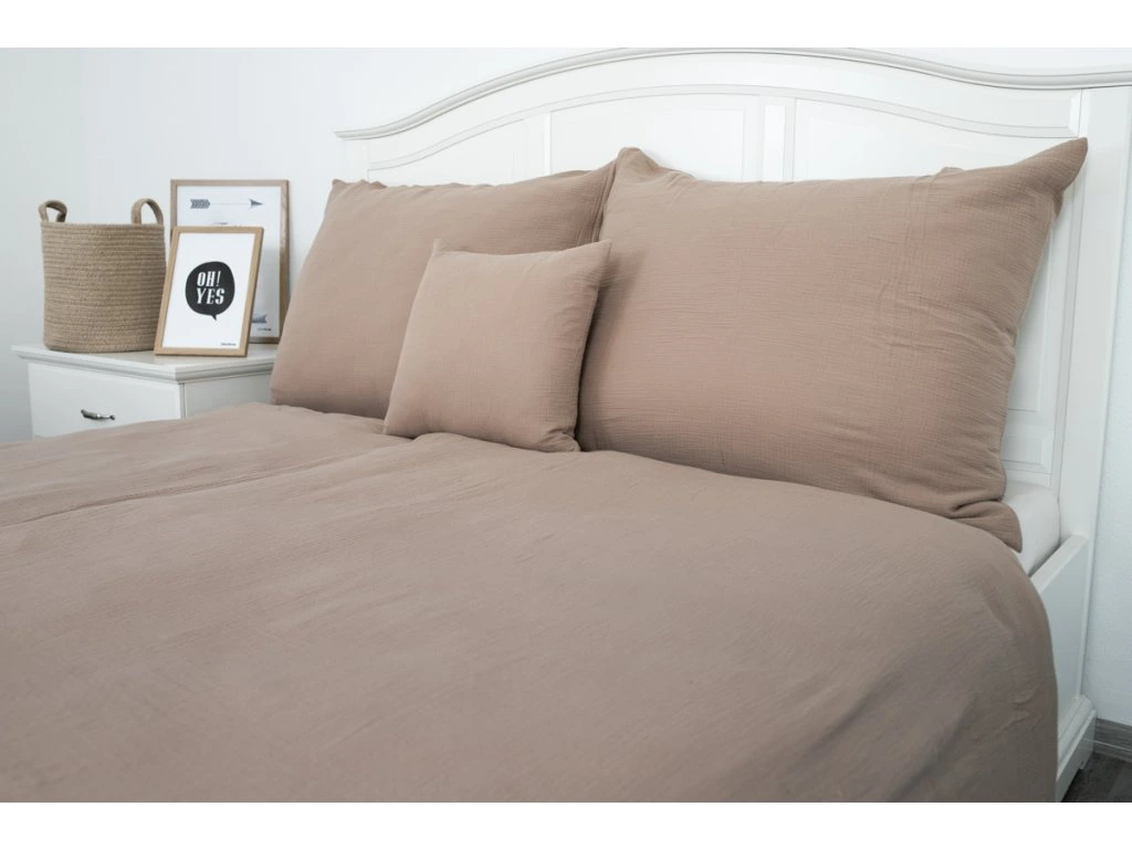 Mušelínové povlečení NUGÁT - 90x135, 40x60 cm