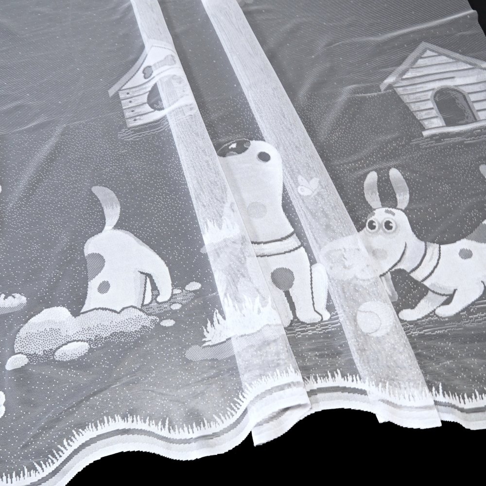 Žakárová kusová záclona Hafík